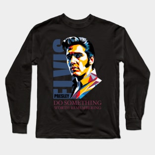 Elvis Presley poparts Long Sleeve T-Shirt